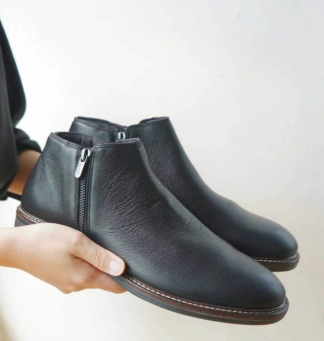 Black Boots Naot Boot Sale NAOT General Black Leather Mens Zip