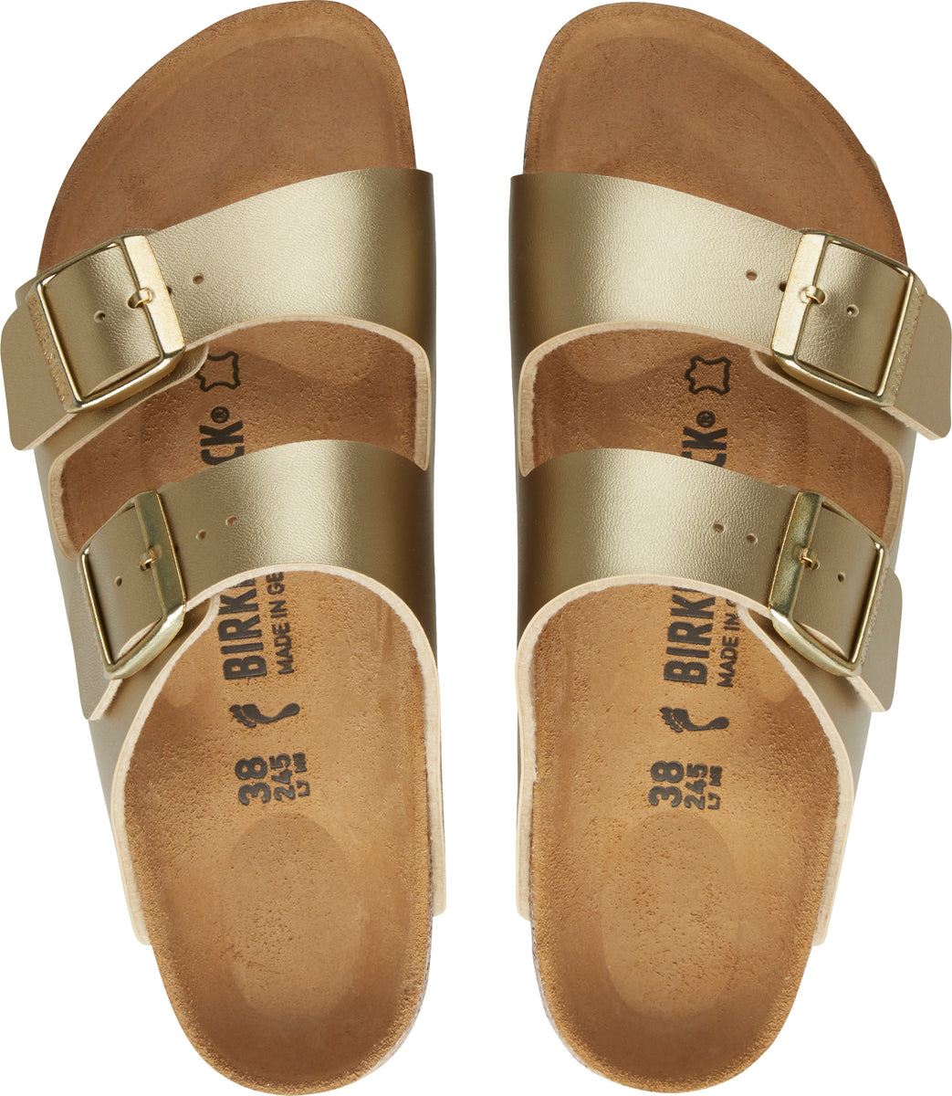 BIRKENSTOCK Arizona BF Gold Sandals SOUL SOLE SHOES – Soul