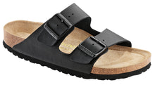 Load image into Gallery viewer, BIRKENSTOCK Arizona Black Sandal Birko Flor Soft Footbed