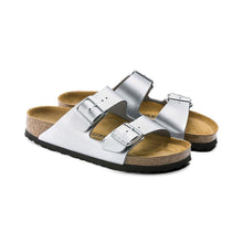 Load image into Gallery viewer, BIRKENSTOCK Arizona Silver Birko Flor Ladies Slides