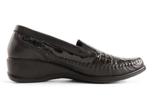 Load image into Gallery viewer, Tesselli Irene Black Loafer | Soul 2 Sole
