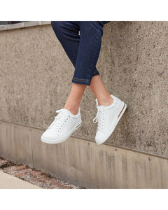 BIRKENSTOCK Bend White Leather Sneaker