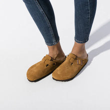 Load image into Gallery viewer, BIRKENSTOCK Boston Mink Suede with Softbed