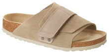 Load image into Gallery viewer, Birkenstock Kyoto Taupe Suede/Nubuck Leather Slides