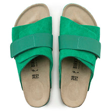 Load image into Gallery viewer, BIRKENSTOCK Kyoto Bold Green Suede/Nubuck Leather Slide