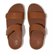 Load image into Gallery viewer, FITFLOP LULU TAN ADJUSTABLE LEATHER SANDAL
