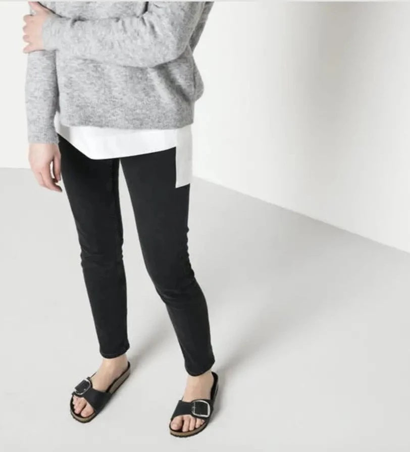 Madrid big buckle birkenstock black discount