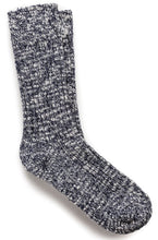 Load image into Gallery viewer, Birkenstock Socks Cotton Slub Blue/White