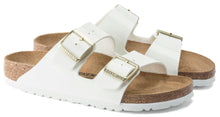 Load image into Gallery viewer, BIRKENSTOCK Arizona White Patent BF Slides