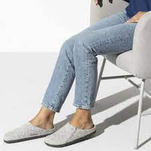 Load image into Gallery viewer, BIRKENSTOCK Zermatt Wool Felt Light Grey Slipper