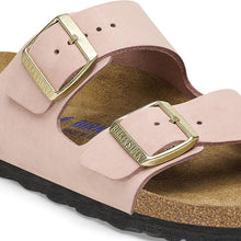 Load image into Gallery viewer, BIRKENSTOCK Arizona Soft Pink Softbed Nubuck Slides

