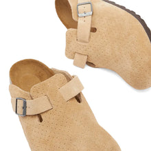 Load image into Gallery viewer, BIRKENSTOCK Boston New Beige Embossed Suede Leather
