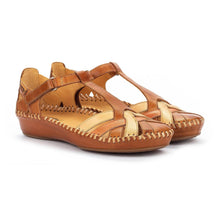 Load image into Gallery viewer, PIKOLINOS Puerto Vallarta Leather Sandal in Brandy
