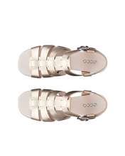Load image into Gallery viewer, ECCO Sculpted Alba 25 Nature Foil Ladies Sandal
