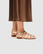 Load image into Gallery viewer, ECCO Sculpted Alba 25 Nature Foil Ladies Sandal
