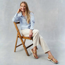Load image into Gallery viewer, JOSEF SEIBEL Estelle 04 2 Strap Creme Leather Sandal
