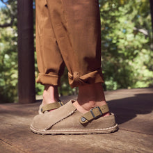 Load image into Gallery viewer, BIRKENSTOCK Lutry Grey Taupe Suede Leather Clog
