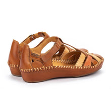 Load image into Gallery viewer, PIKOLINOS Puerto Vallarta Leather Sandal in Brandy
