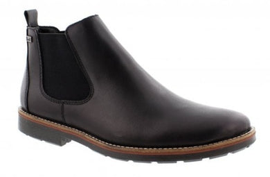RIEKER Mens Leather Pull on Chelsea Boot in Black | Soul 2 Sole Shoes