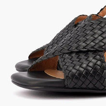 Load image into Gallery viewer, SILVER LINING Adelaide Leather Heel Sandal in Black
