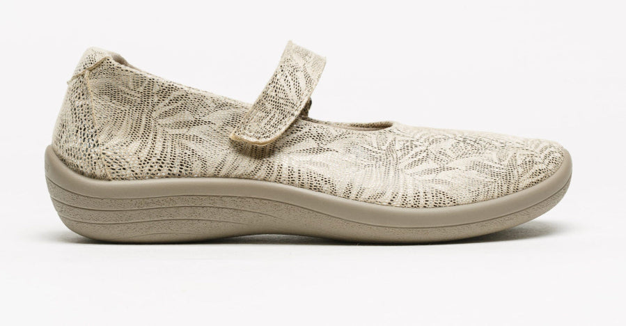 ARCOPEDICO Estrela Palm Taupe Ladies Mary Jane