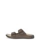 ECCO Cozmo Smokey Olive Mens Buckle Leather Sandal
