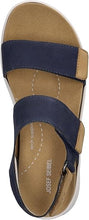 Load image into Gallery viewer, JOSEF SEIBEL Estelle 04 2 Strap Ocean Leather Sandal
