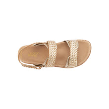 Load image into Gallery viewer, SILVER LINING Findlay Weave Leather Sandal in Gold

