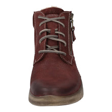 Load image into Gallery viewer, JOSEF SEIBEL Conny 52 Bordeaux Nubuck Ladies Zip/Lace up Ankle Boot
