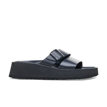 Load image into Gallery viewer, BIRKENSTOCK Almina Exquisite Black Smooth Leather Slide
