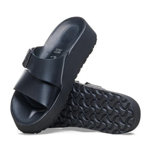 Load image into Gallery viewer, BIRKENSTOCK Almina Exquisite Black Smooth Leather Slide
