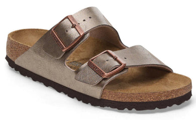 BIRKENSTOCK Arizona Graceful Taupe Birko Flor Ladies Slides