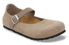 Load image into Gallery viewer, BIRKENSTOCK MANTOVA TAUPE SUEDE LEATHER MARYJANE
