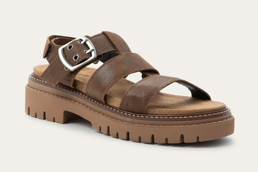 NAOT Clarkson Brown Suede Ladies Sandal