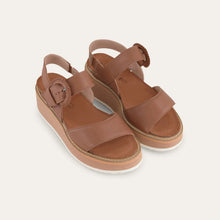 Load image into Gallery viewer, NAOT Crepe Caramel Ladies Leather Platform Sandal
