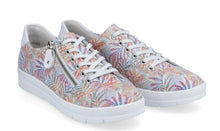 Load image into Gallery viewer, REMONTE by Rieker D5800 Weiss Multi Ladies Leather Zip Sneaker
