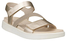 Load image into Gallery viewer, ECCO Flowt Pure White Gold Ladies Sandal
