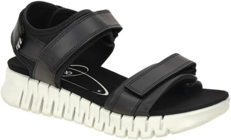 ECCO Gruuv Sol Black Ladies Sandal