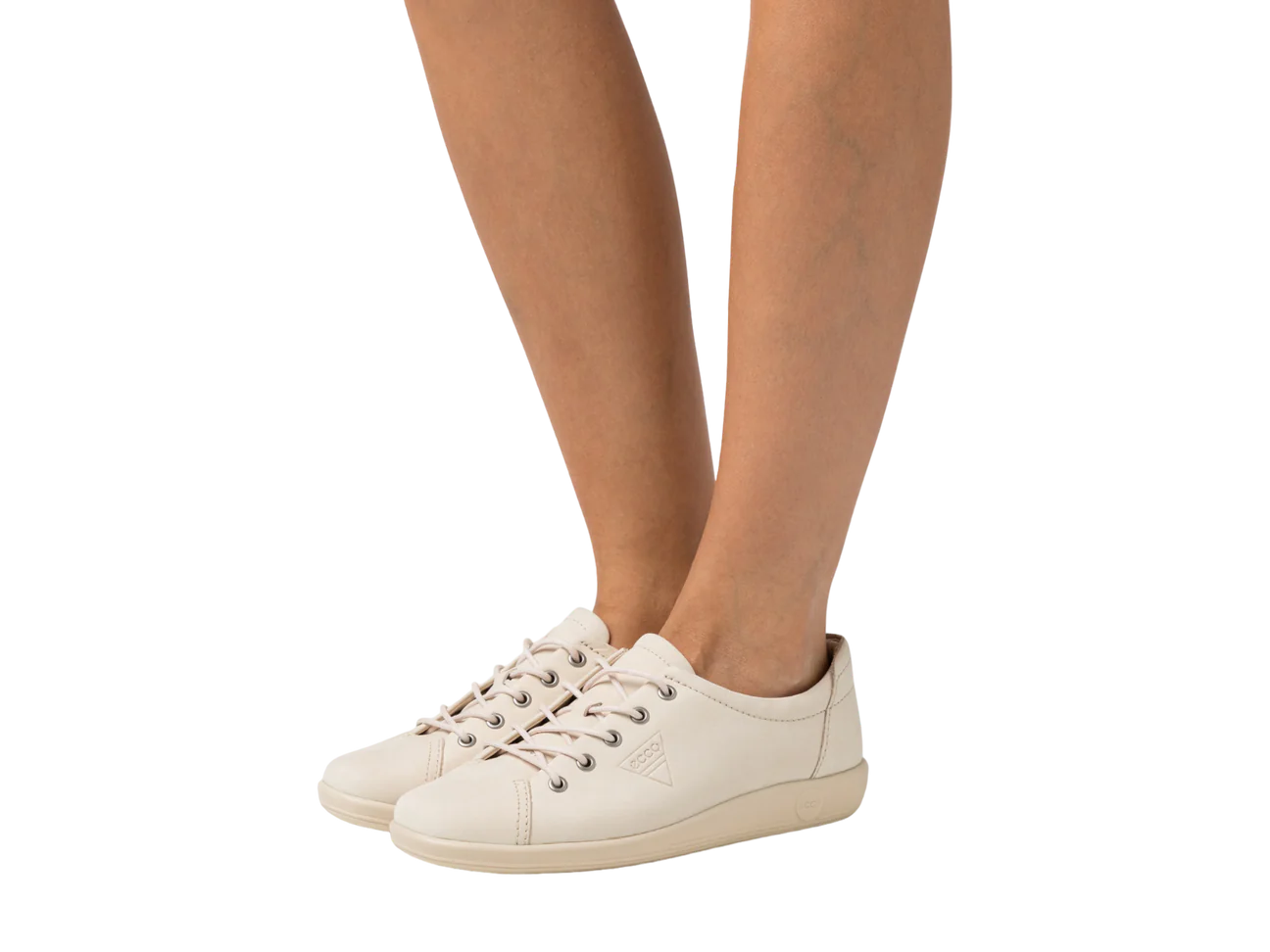 ECCO Soft Limestone Ladies Nubuck Sneaker