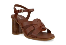 Load image into Gallery viewer, ECCO Sculpted Alba 65 Mink Leather Heel Sandal
