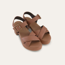 Load image into Gallery viewer, NAOT Elite Caramel Ladies Leather Block Heel
