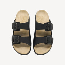 Load image into Gallery viewer, ECCO Cozmo Black Mens Buckle Leather Sandal
