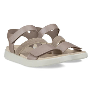 ECCO Flowt Grey Rose Metallic Ladies Sandal