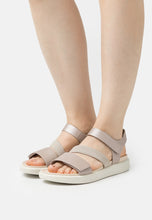 Load image into Gallery viewer, ECCO Flowt Grey Rose Metallic Ladies Sandal
