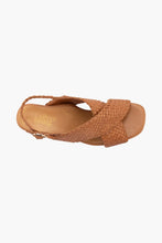 Load image into Gallery viewer, SILVER LINING Adelaide Leather Heel Sandal in Tan
