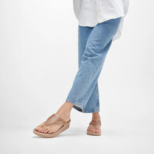 Load image into Gallery viewer, Fitflop Lulu Beige Sequins Toe Post Sandal
