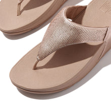 Load image into Gallery viewer, Fitflop Lulu Beige Sequins Toe Post Sandal
