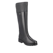 Load image into Gallery viewer, REMONTE by Rieker Lille R6581 Womens Black Leather Long Zip Boot
