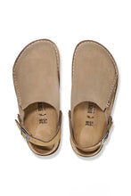 Load image into Gallery viewer, BIRKENSTOCK Lutry Grey Taupe Suede Leather Clog
