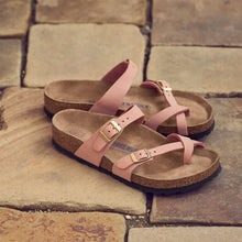 Load image into Gallery viewer, BIRKENSTOCK Mayari SFB Old Rose Nubuck Leather Thong
